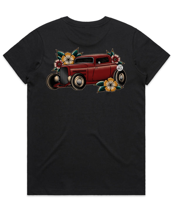 1932 Ford Coupe Hotrod Back Print Tee