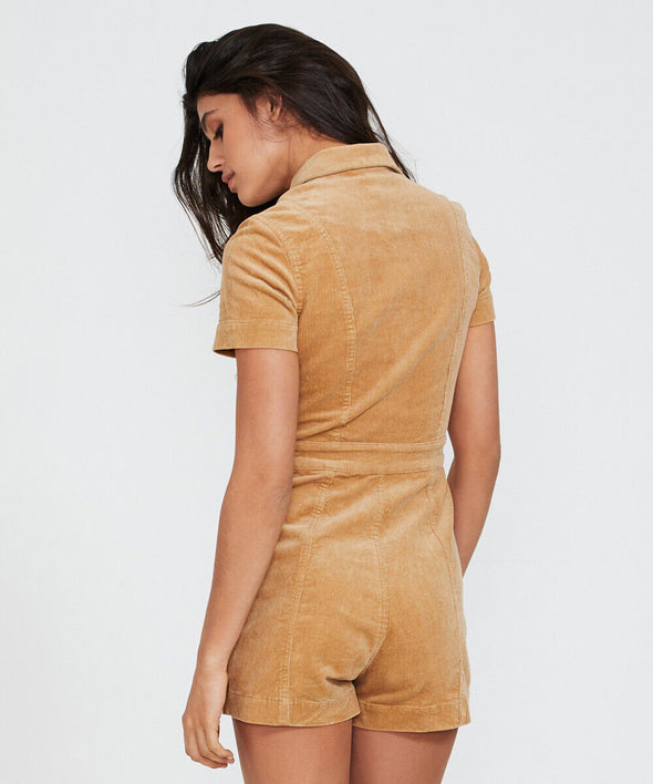 Tan Cord Playsuit Size XS