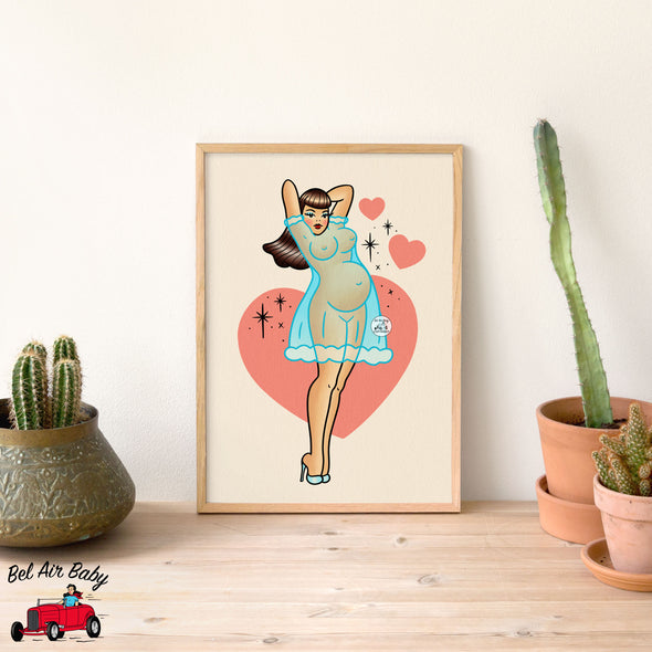 Baby Mama Pinup Print