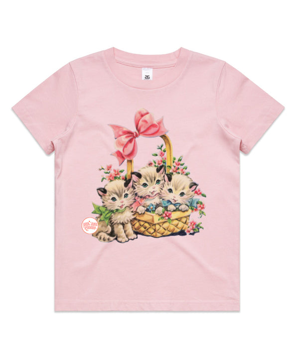 Basket of Kittens Kids Tee