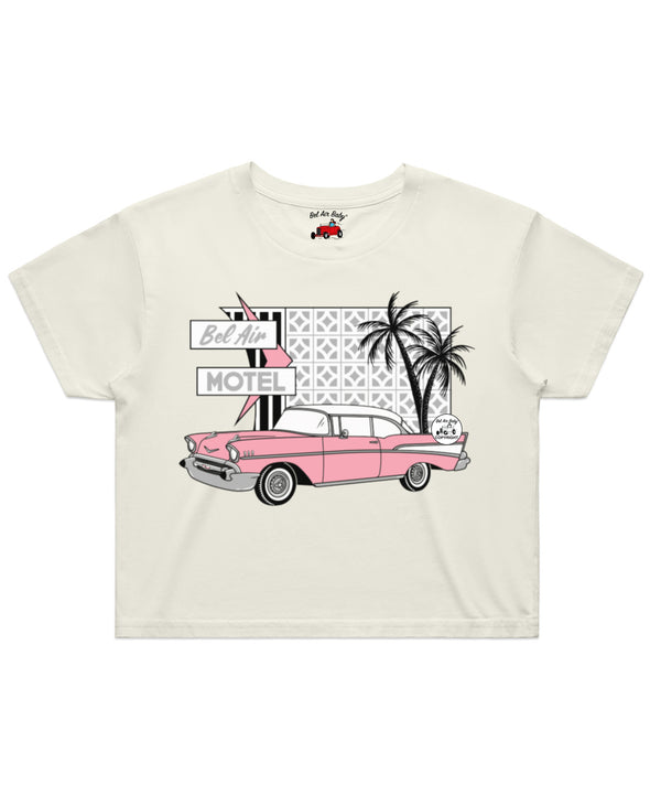 Bel Air Motel Ladies Crop Tee