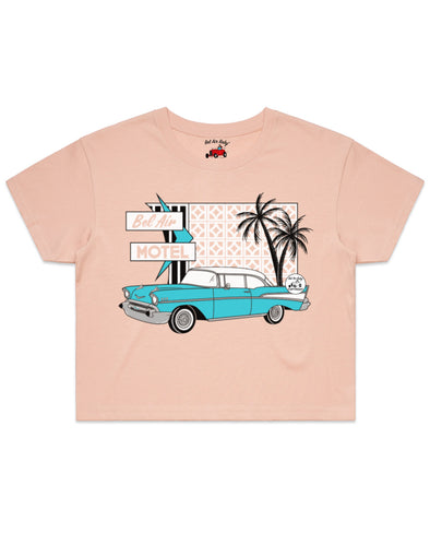 Bel Air Motel Ladies Crop Tee