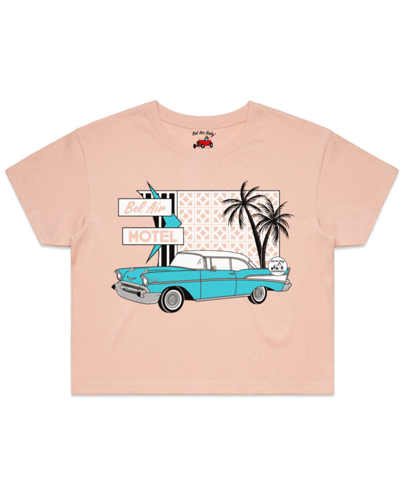 Bel Air Motel Ladies Crop Tee