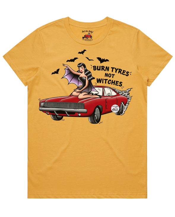 Burn Tyres Not Witches Tee