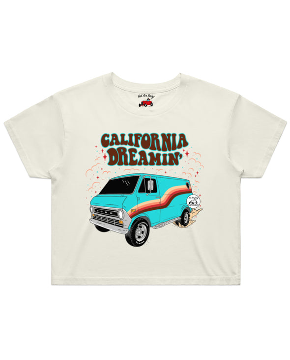 California Dreamin' Ladies Crop Tee