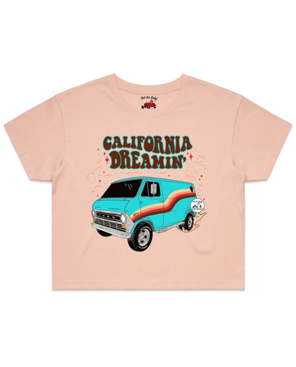 California Dreamin' Ladies Crop Tee