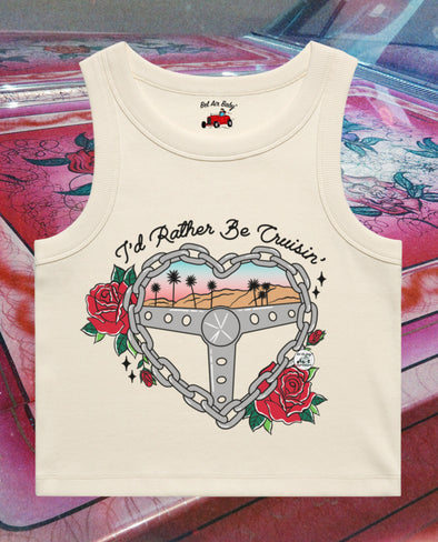 I'd Rather Be Cruisin' Cropped Tank