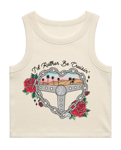 I'd Rather Be Cruisin' Cropped Tank