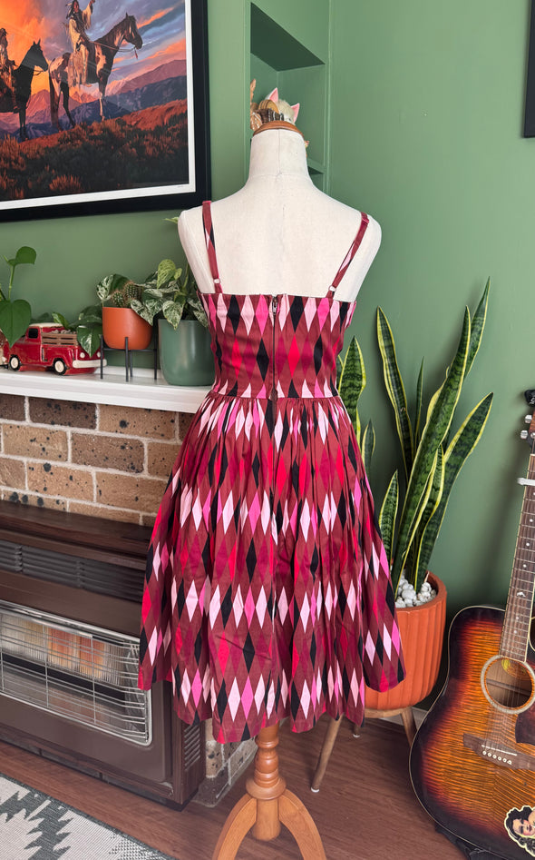Harlequin Pinup Couture Dress Size XS