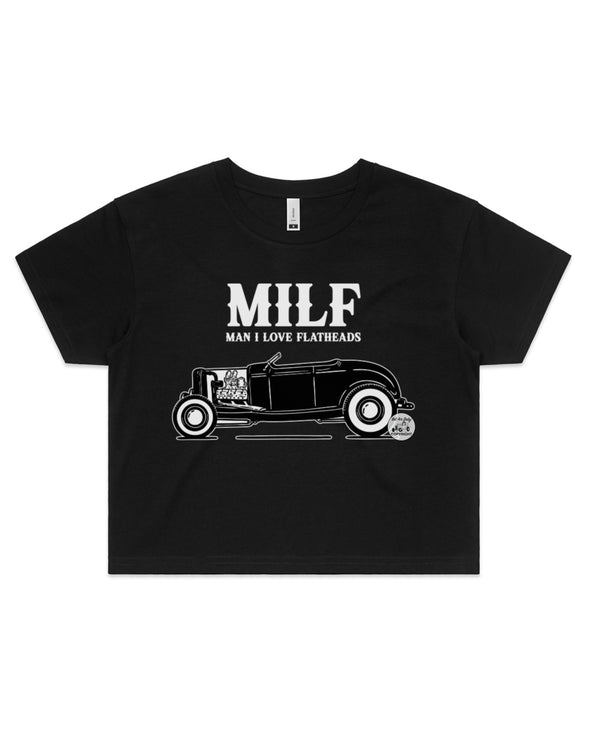 MILF Ladies Crop Tee