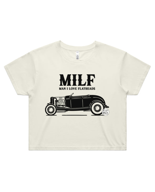 MILF Ladies Crop Tee