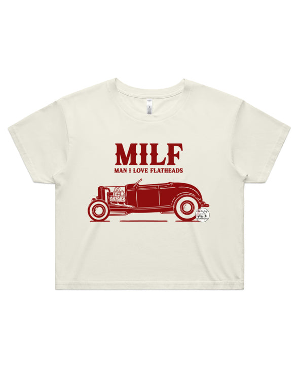 MILF Ladies Crop Tee