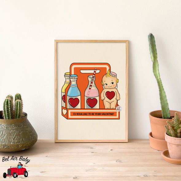 Soda Valentines Print