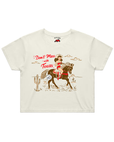 Don't Mess With Texas Ladies Crop Tee