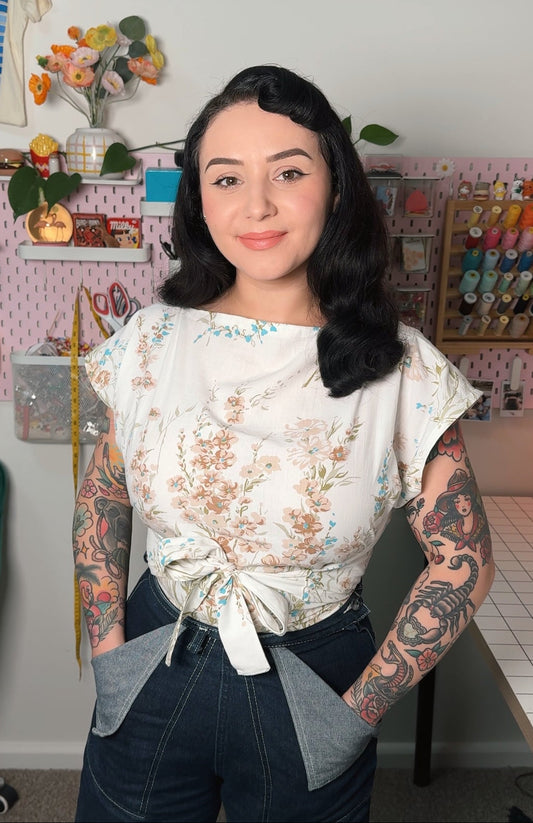 Retro Wrap Top Digital Sewing Pattern