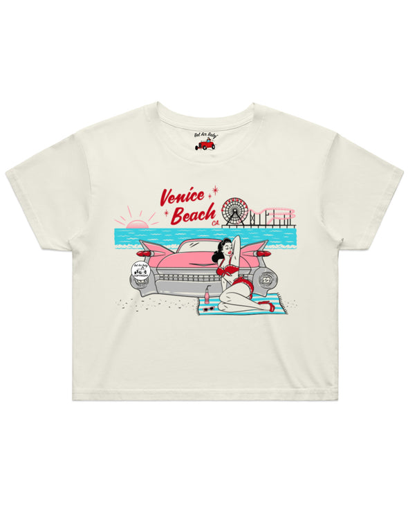 Venice Beach Ladies Crop Tee