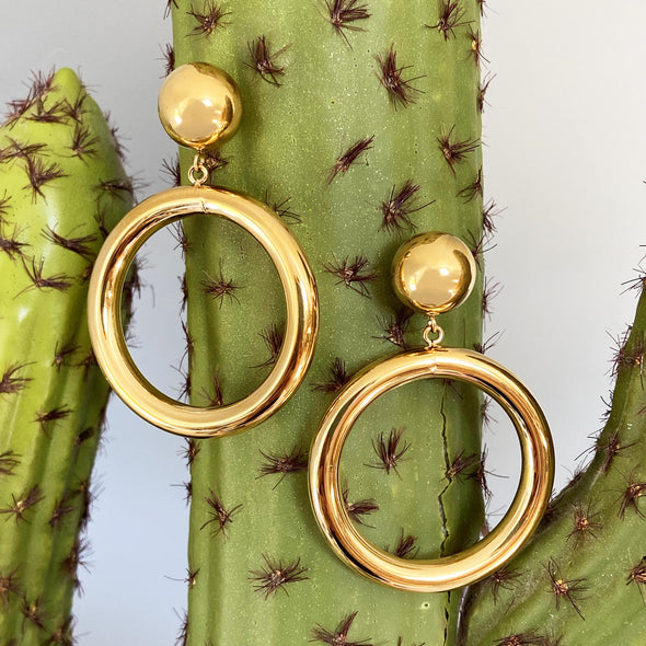 Marilyn Gold Hoop Earrings