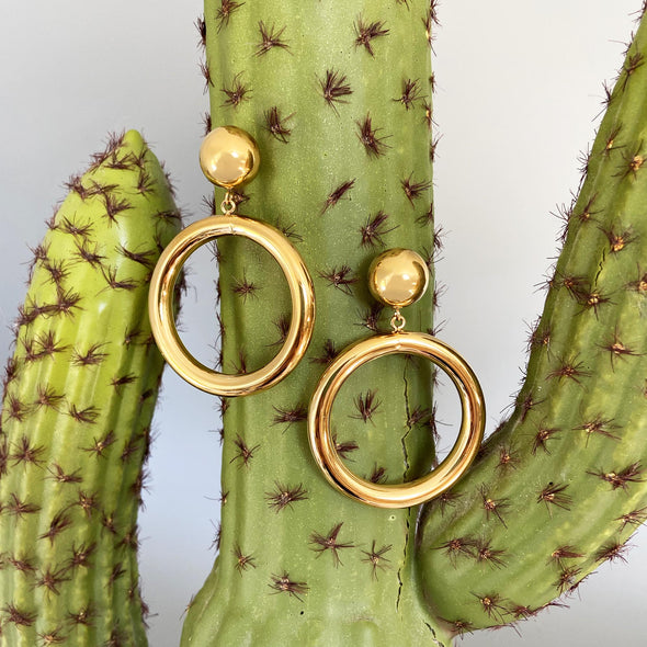 Marilyn Gold Hoop Earrings