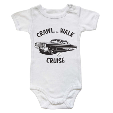 Crawl, Walk, Cruise Chevy Impala Baby One Piece