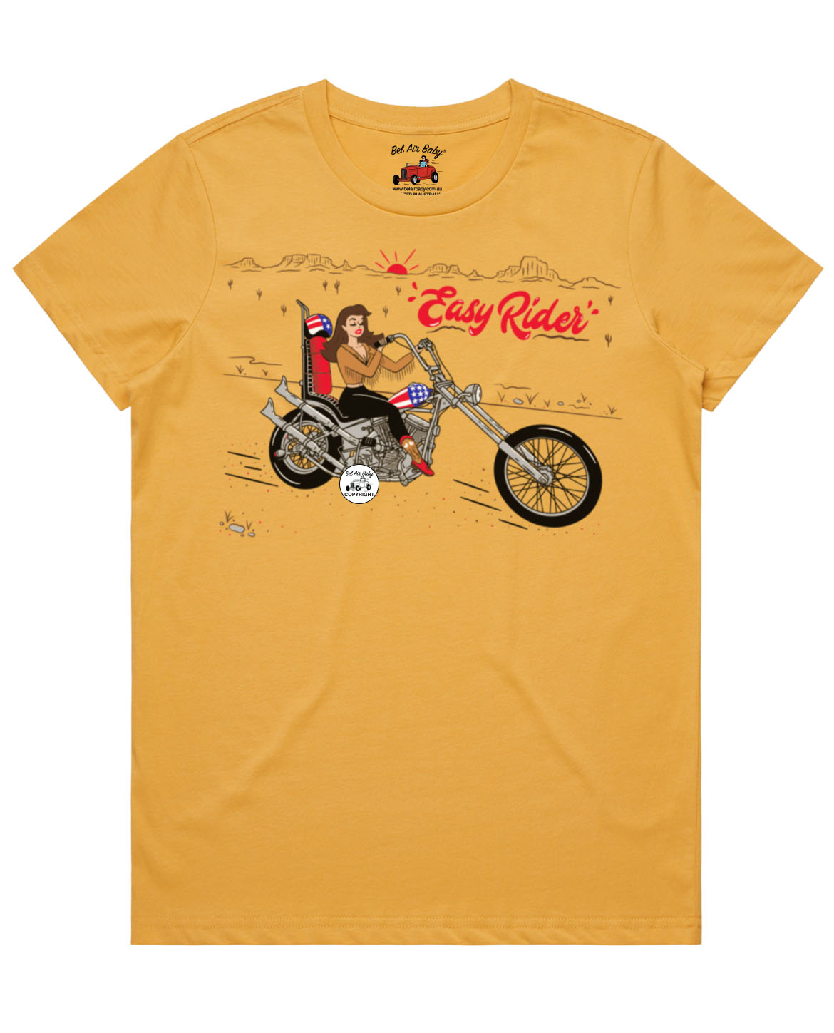 Easy Rider T Shirt Vintage Pinup Car Retro Chevy Online | Bel Air Baby ...