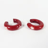 Red Carved Starburst Hoop Earrings | Bel Air Baby 