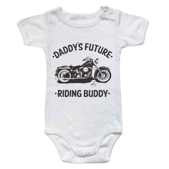 Daddy's Future Riding Buddy Harley Motorcycle Baby One Piece