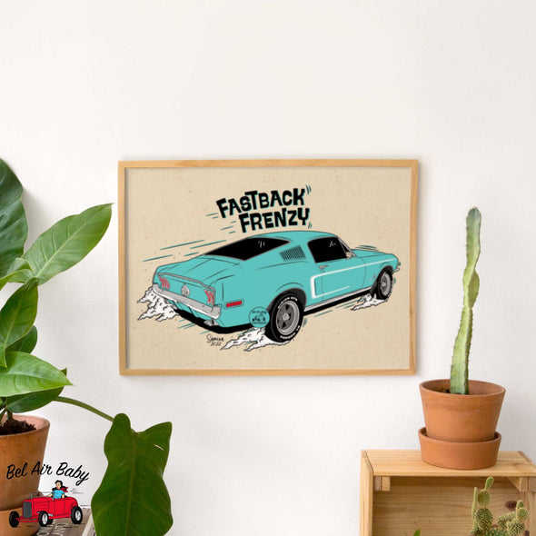 Fastback Frenzy Print